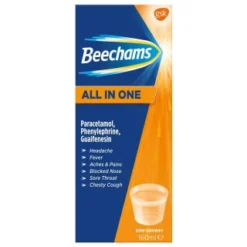 B&M Beechams All In One Cold & Flu Liquid 160ml