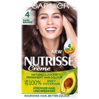 Garnier Nutrisse Creme Permanent Hair Dye - Dark Brown 1 Garnier Nutrisse Creme Permanent Hair Dye - Dark Brown