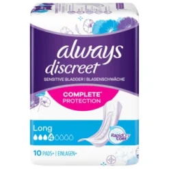 Always® Always Discreet Long Pads 10pk