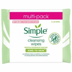 Simple Face Wipes 2 X 25pk