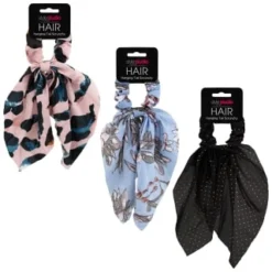 Style Studio Hair Scrunchy - Cream Plisse -Exquisite Care Store 353039 hanging hair scunchie group 2