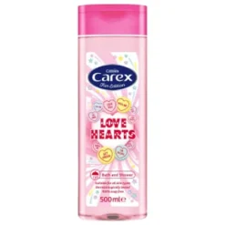 Carex Fun Edition Bath & Shower Cream 500ml - Love Hearts