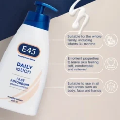 E45 Daily Lotion Skincare 400ml -Exquisite Care Store 377296 e45 daily lotion 400ml 3