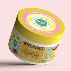 Enliven Hydrating 3-in-1 Hair Mask 350ml - Banana & Coconut -Exquisite Care Store 384888 enliven mask 350ml banana coconut