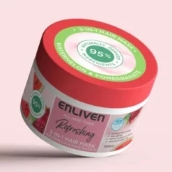 Enliven Softening 3-in-1 Hair Mask 350ml - Watermelon & Pomegranate -Exquisite Care Store 384891 enliven mask 350ml watermelon pomegranate