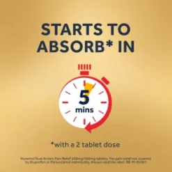 Nuromol Dual Action Pain Relief 200mg/500mg Tablets 6pk 13 Nuromol Dual Action Pain Relief 200mg/500mg Tablets 6pk -Exquisite Care Store 388294 nuromol ibuprofen and paracetamol 6s 6