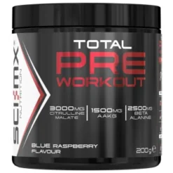Sci-Mx Total Pre-Workout Formula 200g - Blue Raspberry