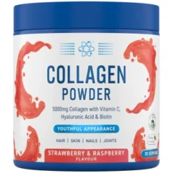 B&M Collagen Powder 165g - Strawberry & Raspberry
